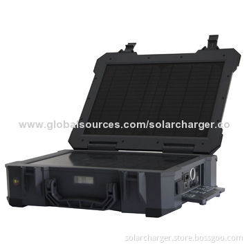 Portable Solar Power System Case with 100V AC or 12/5V DC Voltage